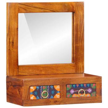 Wandschrank 40x20x50 cm Massivholz Akazie