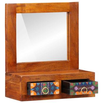 Wandschrank 40x20x50 cm Massivholz Akazie