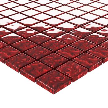 Mosaikfliesen 11 Stk. Rot 30x30 cm Glas