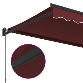 Markise Manuell Weinrot 350x250 cm