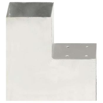 Pfostenverbinder L-Form Verzinktes Metall 101 x 101 mm