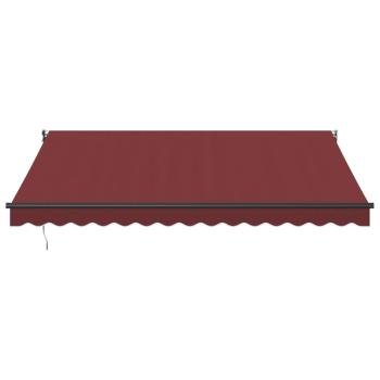 ARDEBO.de - Markise Automatisch Burgunderrot 400x300 cm