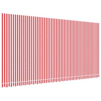 Markisenbespannung Rot und Weiß Gestreift 6x3 m