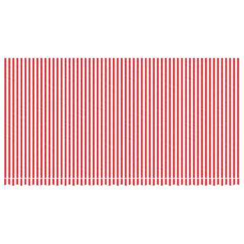 Markisenbespannung Rot und Weiß Gestreift 6x3 m