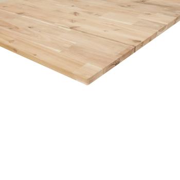 Tischplatte Rechteckig 120x50x2 cm Massivholz Akazie