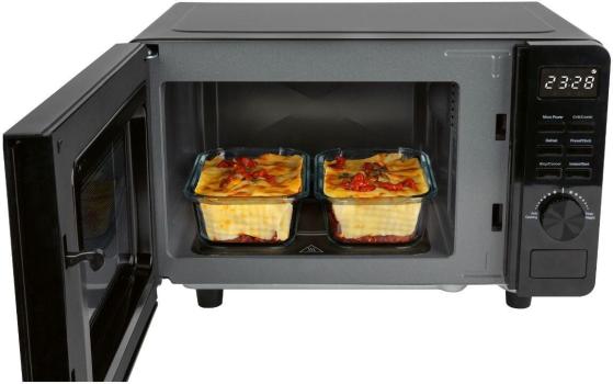 Proficook PC-MWG 1278 Stand Mikrowelle, 700 W, 20 L, 5 Mikrowellenstufen, 1 Grillstufe, 8 Automatikprogramme, 3 Auftauprogramme, schwarz