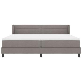Boxspringbett mit Matratze Taupe 200x200 cm Stoff