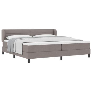 Boxspringbett mit Matratze Taupe 200x200 cm Stoff