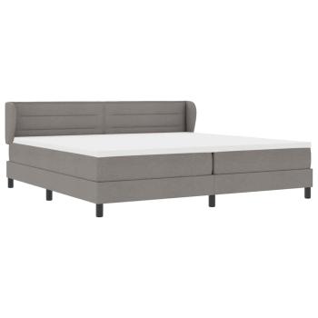 Boxspringbett mit Matratze Taupe 200x200 cm Stoff