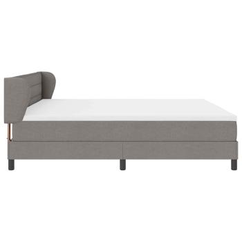 Boxspringbett mit Matratze Taupe 200x200 cm Stoff