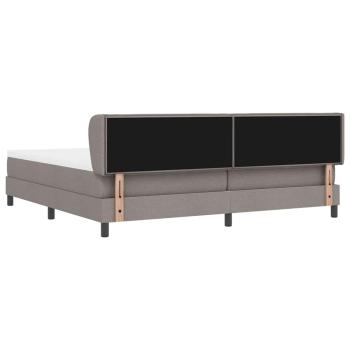 Boxspringbett mit Matratze Taupe 200x200 cm Stoff