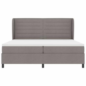 Boxspringbett mit Matratze Taupe 200x200 cm Stoff