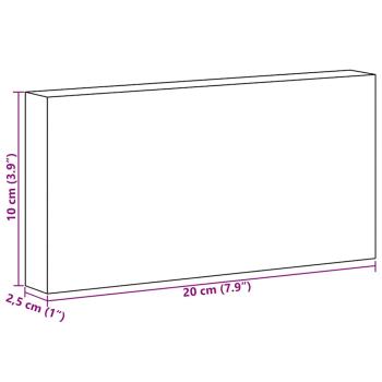 Salzsteine 10 Stück 20x10x2,5 cm 11,5 kg Pink