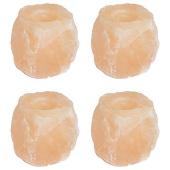 ARDEBO.de - Kerzenhalter Rosa Himalaya-Salz Mittel Dekorative Intarsien