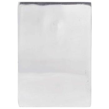 Buchstützen 2 Stück Silber 11x14x17,5 cm Aluminium Säge