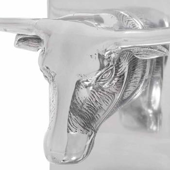 Buchstützen 2 Stück Silber 21,5x15,5x20 cm Aluminium Bull