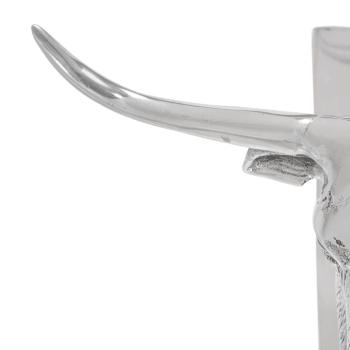Buchstützen 2 Stück Silber 21,5x15,5x20 cm Aluminium Bull
