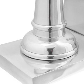 Buchstützen 2 Stück Silber 11x12x19,5 cm Aluminium Schach