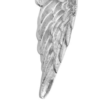 Engel-Flügel-Skulptur Silber Polystein 31 x 5 x 91 cm