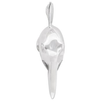 Wandmontierte Schwertfisch Silber 91x8x26 cm aus Aluminium
