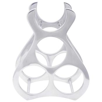 Weinregal Silber 23x14x28 cm Aluminium