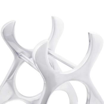 Weinregal Silber 23x14x28 cm Aluminium