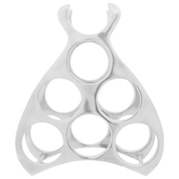 Weinregal Silber 32x14x37,5 cm Aluminium