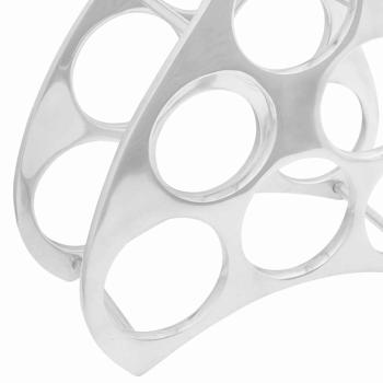 Weinregal Silber 32x14x37,5 cm Aluminium