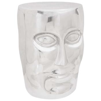 ARDEBO.de - Hocker Silber 33x33x45 cm aus Aluminium