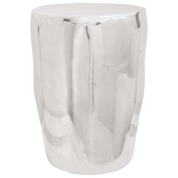 Hocker Silber 33x33x45 cm aus Aluminium