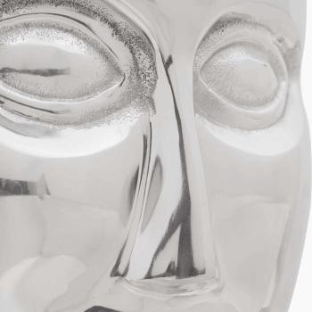 Hocker Silber 33x33x45 cm aus Aluminium