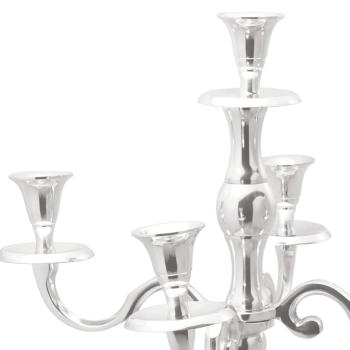 Kerzenhalter Silber 32x32x79,5 cm Aluminium