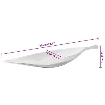 Obstkorb Silber 60x15x8 cm Aluminium