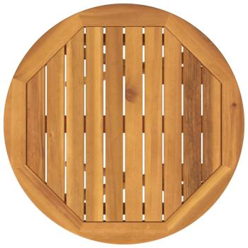 Garten Bistro Set 3 Stk. Braun Massivholz Akazie