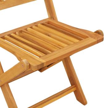 Garten Bistro Set 3 Stk. Braun Massivholz Akazie