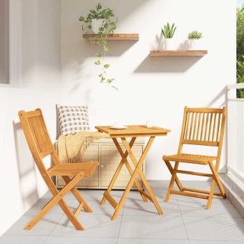ARDEBO.de - 3-teiliges Garten Bistro Set aus solidem Akazienholz