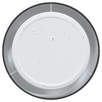 Deckenleuchte Schwarz Ø 30 cm Stoff E27