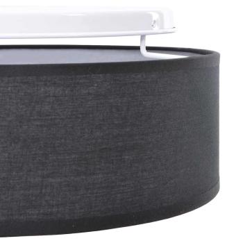 Deckenleuchte Schwarz Ø 30 cm Stoff E27
