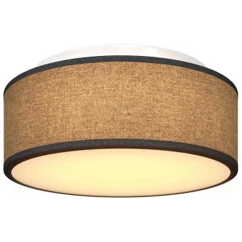 Deckenleuchte Schwarz Ø 30 cm Stoff E27