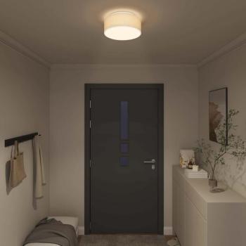 Deckenleuchten Aufbaumontage Weiß Ø 30 cm Stoff E27