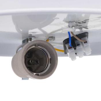 Deckenleuchten Aufbaumontage Weiß Ø 30 cm Stoff E27