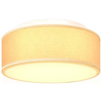 Deckenleuchten Aufbaumontage Weiß Ø 30 cm Stoff E27