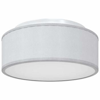 Deckenleuchten Flush Mount Grau Ø 30 cm Stoff E27