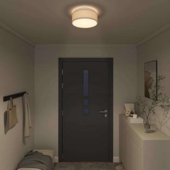 Deckenleuchten Flush Mount Grau Ø 30 cm Stoff E27