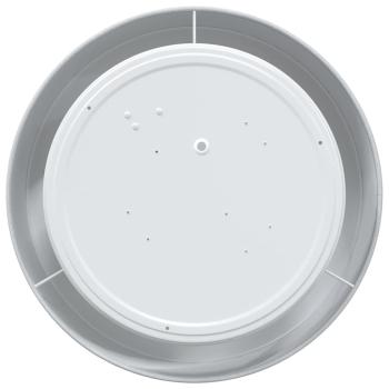 Deckenleuchten Flush Mount Grau Ø 30 cm Stoff E27