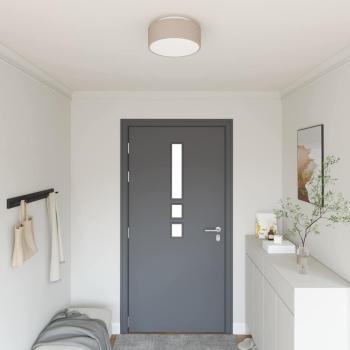 ARDEBO.de - Deckenleuchte Taupe Ø 30 cm Stoff E27