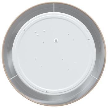 Deckenleuchte Taupe Ø 30 cm Stoff E27