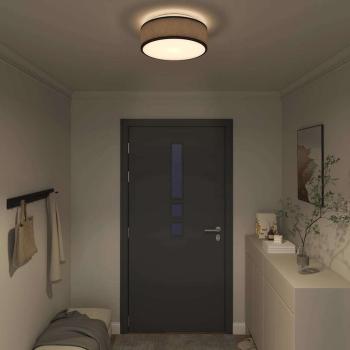 Deckenleuchte Schwarz Ø 38 cm aus Stoff E27