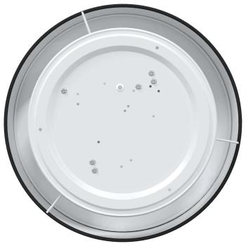 Deckenleuchte Schwarz Ø 38 cm aus Stoff E27