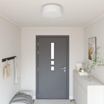 ARDEBO.de - Deckenleuchten Flush Mount Weiß Ø 38 cm Stoff E27